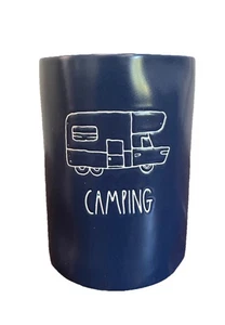 Rae Dunn Mug Cup Artisan Collection Magenta Camper Camping Set No Handle - Picture 1 of 8