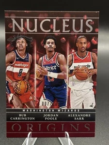 2024-25 Panini Origins Nucleus #20 Maroon SP /115 Wizards Sarr, Bub, Poole - Foto 1 di 3