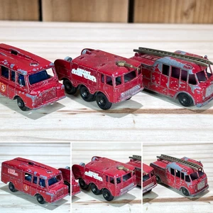 Vintage Matchbox Lesney Fire Truck Collection Merryweather Airport Foamite Kent - Picture 1 of 15