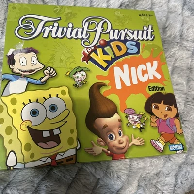 Trivial Pursuit for Kids Nick Edition Nickelodeon Trivia Board Game Complete - Image 1 of 4