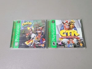 CTR Crash Team Racing & Crash Warped Sony PlayStation 1 PS1 beide CIB & getestet - Bild 1 von 10
