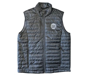 City of Brookwood Alabama Dark Gray Quilted Puffer Full Zip Vest Size Mens XL - Picture 1 of 6
