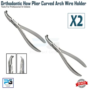 Ortodoncia Cómo Alicates Curvos Ortho Laboratorio Brackets Arco Alambre Doblado Formador Alicates X2 - Imagen 1 de 9