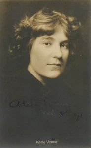 Fotografía postal autografiada de pianista de concierto británica legendaria de ADELA VERNE - Imagen 1 de 1