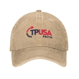 Cappello TPUSA# Turning Point USA# Cappello Berretto Baseball Regolabile per Uomo e Donna - Foto 1 di 8