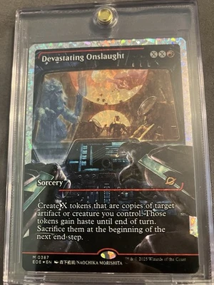 Devastating Onslaught (0387) (Showcase) (Fracture Foil) - Edge of Eternities MTG - Image 1 of 2