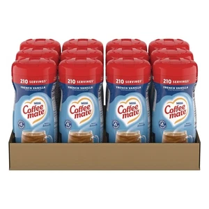 Coffee-Mate 35775CT 15 oz. Powdered Creamer - French Vanilla (12/Carton) New - Picture 1 of 10