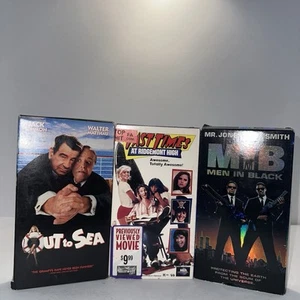 Comedy & Sci-Fi VHS Lot – Out to Sea, Fast Times at Ridgemont High, Men in Black - Picture 1 of 4