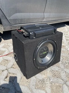 Subwoofer Alpine 1000w E Amplificatore Kenwood 500w - Foto 1 di 4