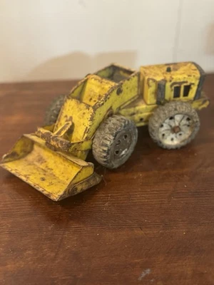 Mighty Tonka Steel Front End Loader Toy Truck Vintage Yellow - Image 1 of 4