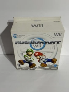 Mario Kart Wii Big Box Bundle - Nintendo Wii, 2008 - Solo caja/rueda, sin juego - Imagen 1 de 4