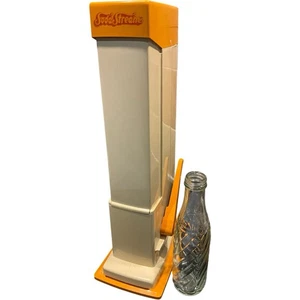 Vintage SodaStream Drinks Maker Orange & Cream with Original Glass Bottl - Picture 1 of 15