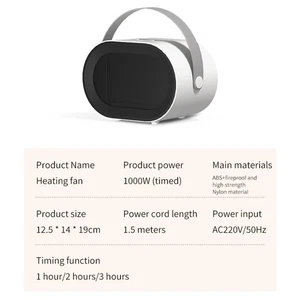 Portable Heater Compact Heater ABS Material Compact Design Energy Efficient - Picture 1 of 12