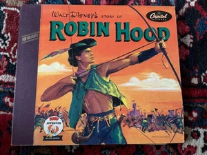 1952 Capitol Records Walt Disney's Story of ROBIN HOOD 78 Phonograph Record Set - Imagen 1 de 8