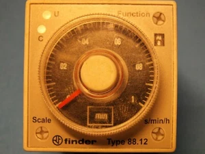 FINDER 88.12.0.230.0000 AC24-230VAC  DC24-48VDC 0,05s-100h Timer 88.12.0230.0000 - Picture 1 of 4