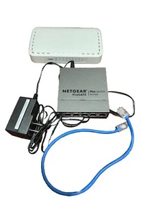 Netgear Prosafe Plus 5 Gigabit Ports External Ethernet Switch GS105E & GS608 - Picture 1 of 3