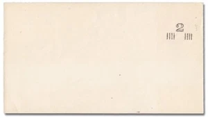 Scott U466A, 2c on 2c die 1 mint, albino indicia, ex Barkhausen normal cat $1000 - Picture 1 of 2