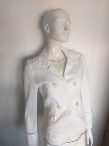 MARC CAIN white linen blazer jacket size N2 - Picture 1 of 10