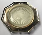 Metal And Glass Dressing Table Trinket Dish Tray Ornament For Rings Jewellery