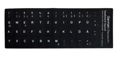 Deutsch Tastaturaufkleber Keyboard-Sticker Aufkleber German Laptop Deutsche - Bild 1 von 2