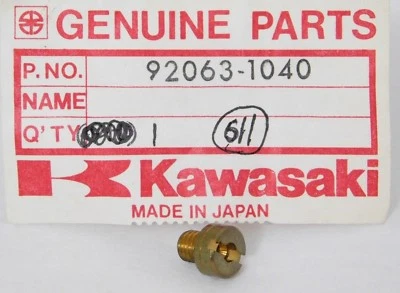 Nuevo de Lote Antiguo Kawasaki 1974-1981 KX250 KX420 JET PRINCIPAL #177-5R PIEZA FABRICANTE ORIGINAL 92063-1040 Foto 1 de 3