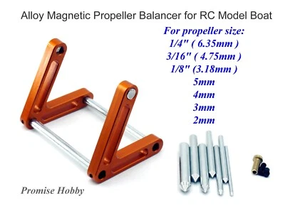 Alloy Magnetic Prop Propeller Balancer Balance for Nitro Gas Electric RC Boat - Image 1 of 4