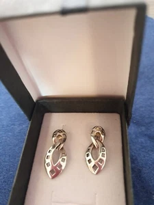 Beautiful Kit Heath Silver 925, Mackintosh Style Oval Drop Earrings 96 Preowned - Picture 1 of 6