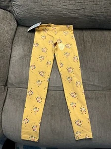Cat & Jack Sun Florals XS (4-5)  Slim 95% Cotton/5% Spandex Leggings NWT - Picture 1 of 7