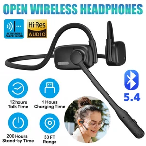 Auriculares inalámbricos Bluetooth conducción ósea auriculares oreja abierta cancelación de ruido - Imagen 1 de 18