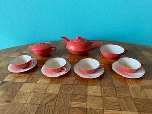 Teeservice Service Blech Puppengeschirr große Puppenküche  dollhouse dishes - Bild 1 von 5