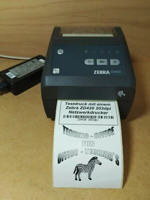 ZD42042-D0EE00EZ Zebra ZD420 203dpi, USB 2.0, USB-Host, Bluetooth, LAN. - Bild 1 von 4