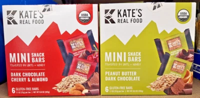 Kate's Real Food Organic Mini Snack Bars Gluten Free, 6.6oz 187g (2 Boxes) - Image 1 of 2