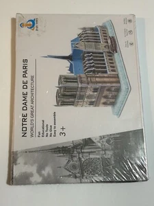 NIB World's Great Architecture Notre Dame De Paris Educational 3D Puzzle 44pcs - Picture 1 of 2