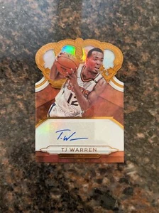 2018-19 Panini Crown Royale TJ Warren Auto #d 32/99 Suns Pacers #CA-TJW - Picture 1 of 3