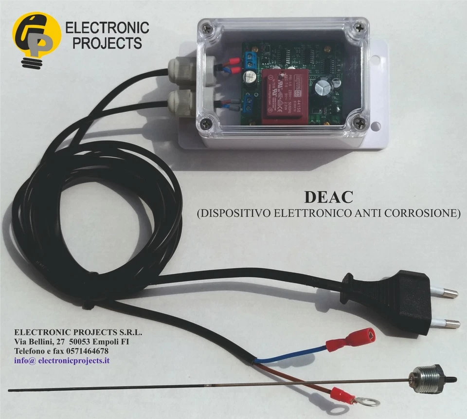 DEAC ANODO ELETTRONICO PROTEZIONE CATODICA DA 3/4" A CORRENTE IMPRESSA L= 400 mm - Immagine 1 di 3