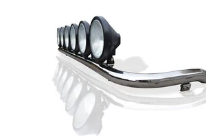 Roof Bar + Spot Lamp For Mercedes Atego Stainless Steel Front Light Truck CHROME - Picture 1 of 8
