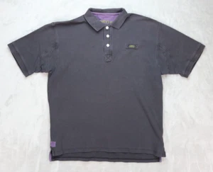 Men's Orvis Heavy Cotton Short Sleeve Pullover Black Polo Shirt - Picture 1 of 4