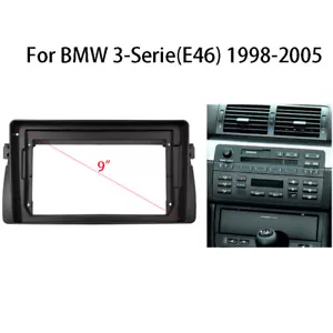 9" Car radio Fascia Frame Install Panel Trim for BMW 3 Series E46 M3 1999-2005 - Picture 1 of 5