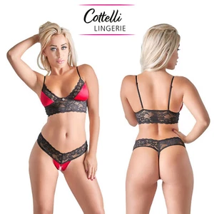 Cottelli Collection Lingerie Sexy Lace Bra and Briefs Underwear Intimate Set 2 - Picture 1 of 8