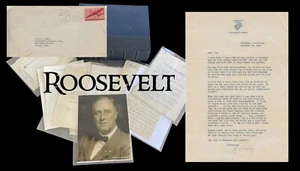 James Roosevelt - FDR Son 1942 TLS Carta Firmada US Marine Corp Membrete - Imagen 1 de 13