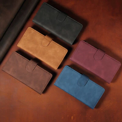 Zipper Flip Wallet Phone Case Cover with Card Holder For Huawei P30 40 Pro Lite  - Image 1 of 4