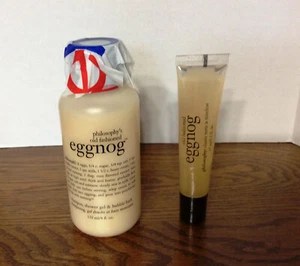 PHILOSOPHY old fashioned eggnog 3 in 1 SHOWER pre coty & coty LIP GLOSS *read - Picture 1 of 2