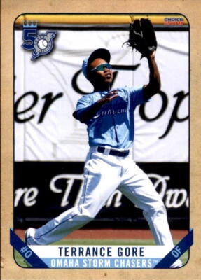 2018 Omaha Storm Chasers Choice #1 Terrance Gore Macon Georgia GA Baseball Card - Image 1 of 2
