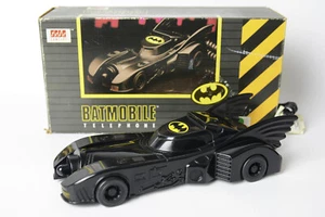 RARE VINTAGE WORKING BOXED 1989 BATMOBILE TELEPHONE PHONE LANDLINE BATMAN - Photo 1/19