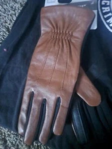 Guantes isotonizadores de cuero genuino S/M para mujer con tecnología Smart Touch - Imagen 1 de 4