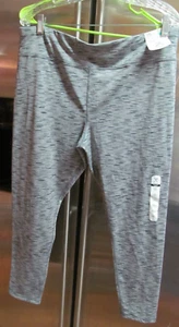 NWT XERSION Fleece Lined Leggings ~ 3XL ~ 22.5 ~ Youth ~ Girls ~ Grey Spacedye - Picture 1 of 3