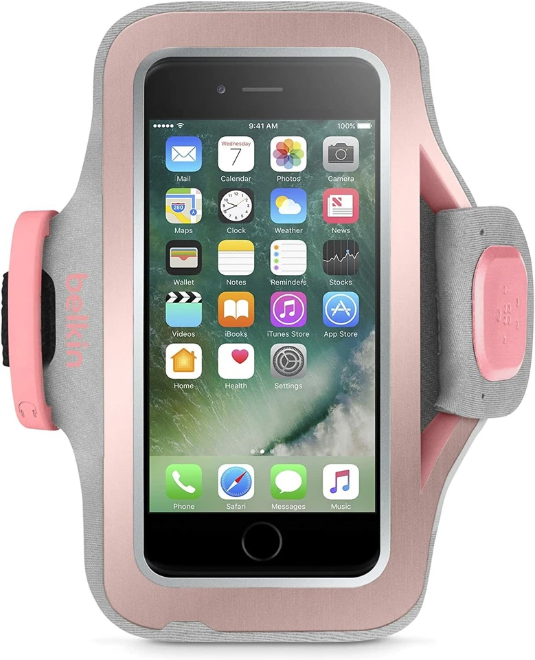 Brazalete Belkin Sport-Fit Pro para iPhone 7 Plus y iPhone 8 Plus (oro rosa) + FS Foto 1 de 4