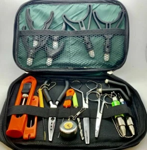 Kit Suprême de Outils Pêche à la Carpe, Détecteurs de Touche, porte-canne, Forêt - Photo 1/2