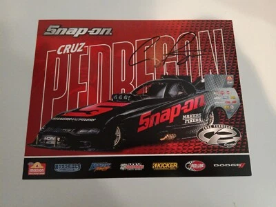 Cruz Pedregon Autographed Signed NHRA Hero Post Card — 第 1/2 张图片