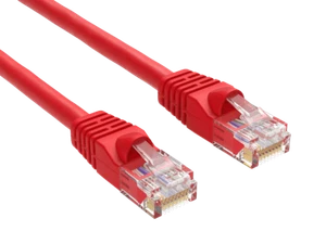 0.5ft Cat6 UTP Ethernet Network Patch Cable Snagless 24AWG Bare Copper, Red - Picture 1 of 6